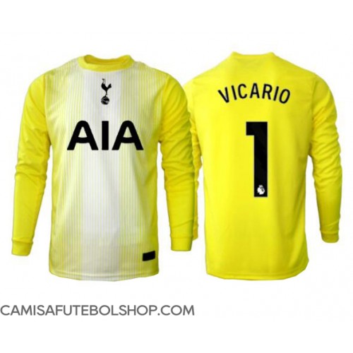 Camisa de time de futebol Tottenham Hotspur Guglielmo Vicario #1 Goleiro Replicas 3º Equipamento 2025-26 Manga Comprida Camisa de time de futebol Tottenham Hotspur Guglielmo Vicario #1 Goleiro Replicas 3º Equipamento 2025-26 Manga Comprida